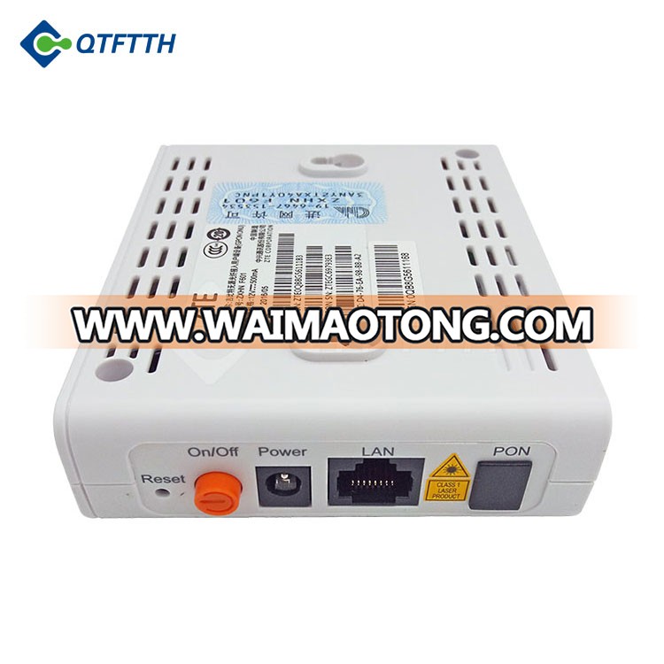 Fiber Optic Equipment FTTH English Surface ZTE GPON ONU F601 With Competitive Price